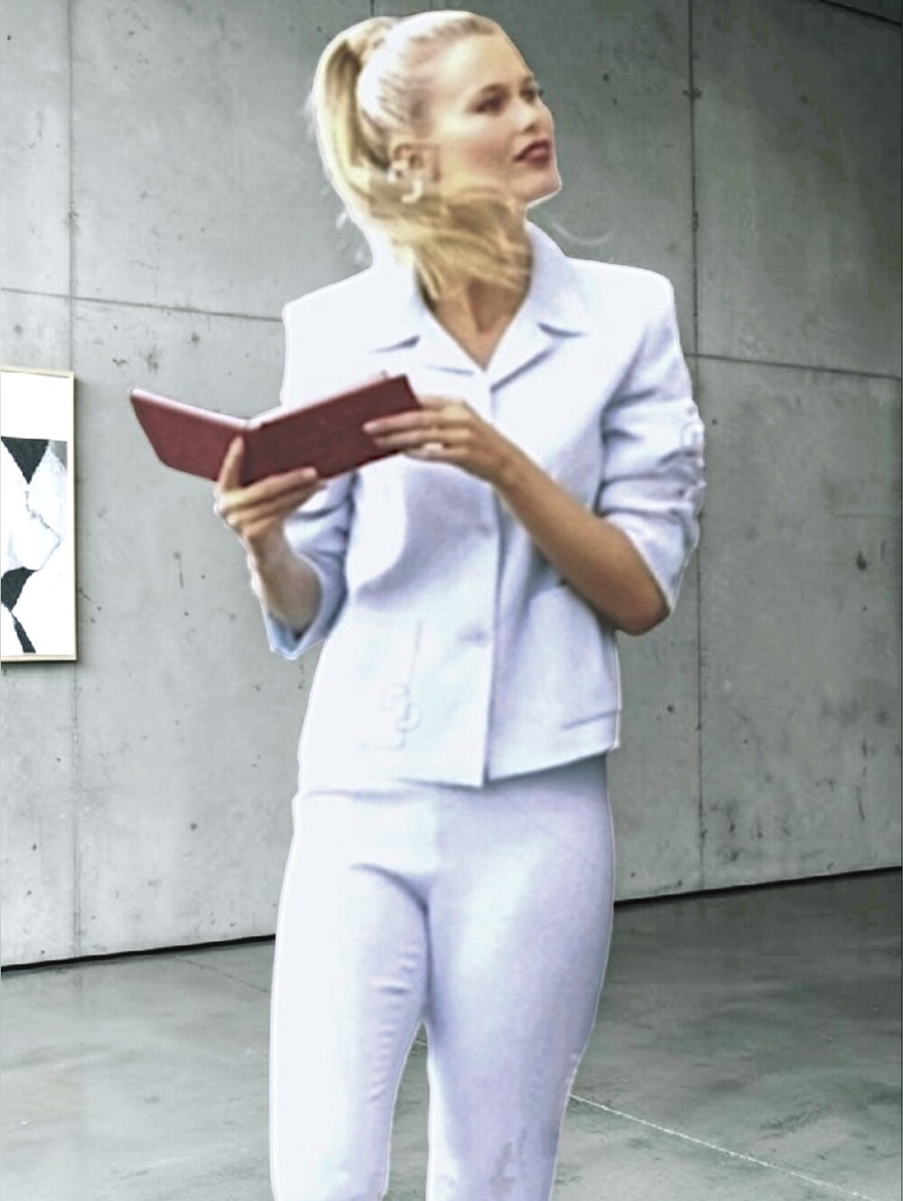 💗 Lightweight & Soft! Strait, Wide Leg Capri Pants in White - Picture 13 of 13